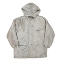 BRAETAN Womens Silver Hooded Jacket M Polyester Blend Plain Zip Casual
