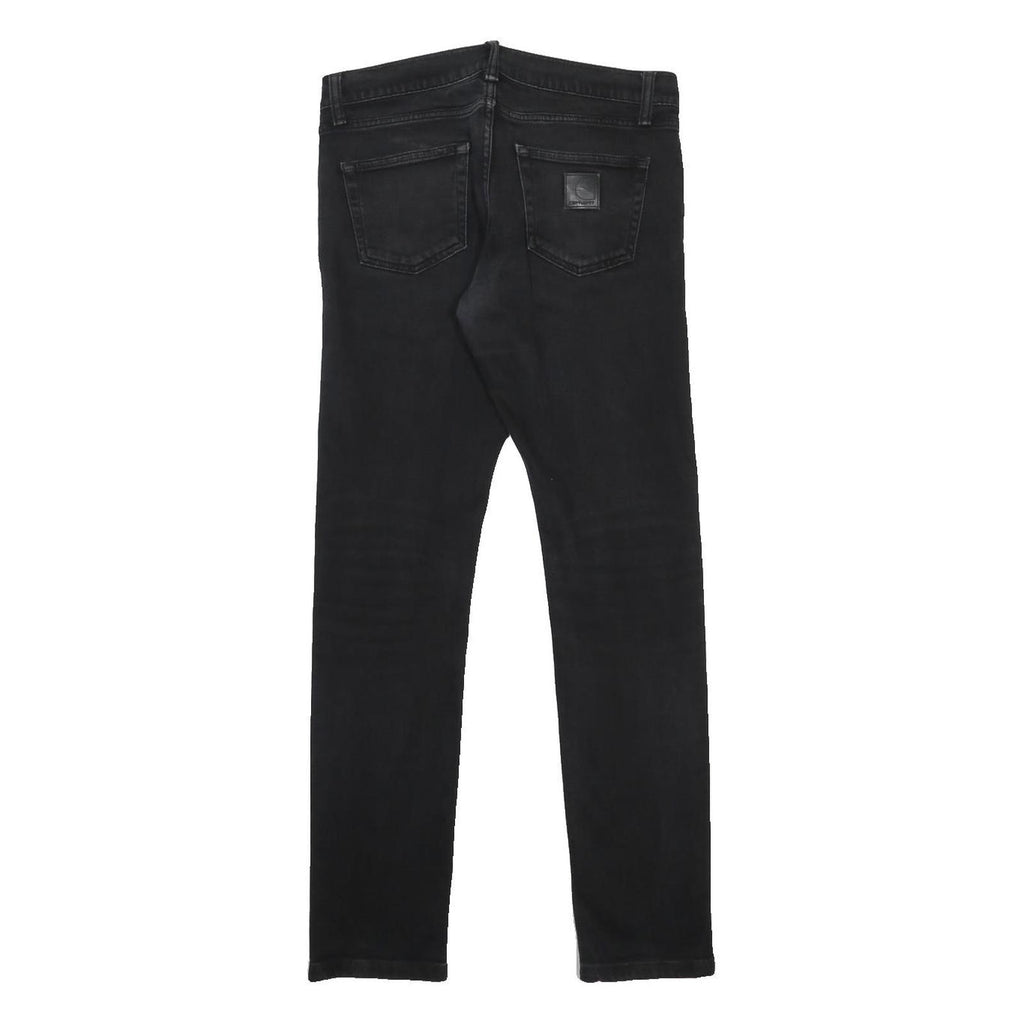 CARHARTT WIP Mens Jeans Black Slim Skinny Denim Medium W31 L31 Authentic