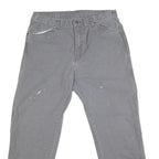 DICKIES Mens Grey Regular Fit Straight Denim Jeans W36 L30 Workwear Zip Closure