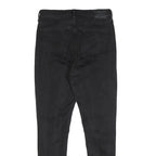 LEVI'S Womens Slim Fit Black Denim Jeans W32 L32 Zip Closure Skinny Stretch