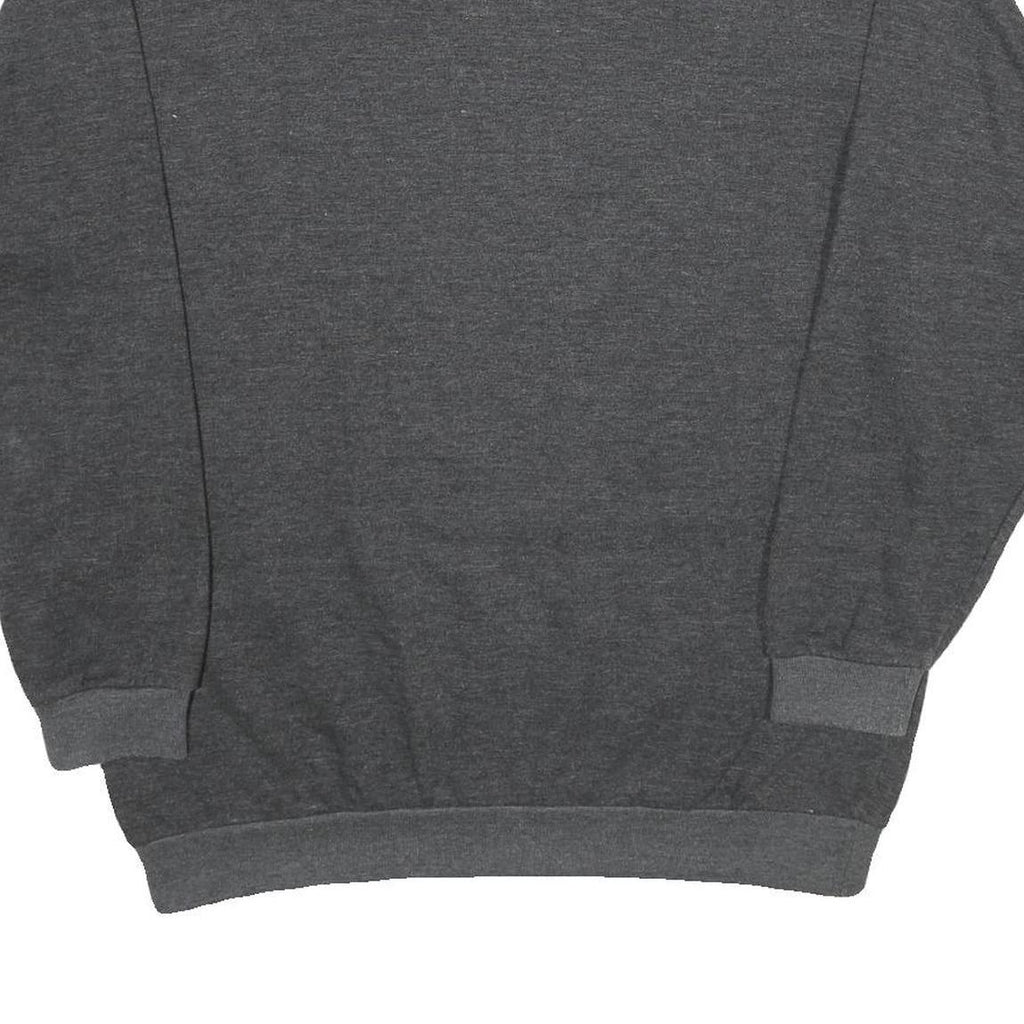 EXPRESS WEAR Mens Grey Cotton Blend Crew Neck M Logo Graphic Sweatshirt