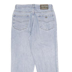 WAMPUM Mens Classic Blue Jeans Denim Light W33 L28 Zip Cotton Relaxed Fit