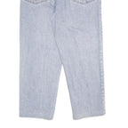 WAMPUM Mens Classic Blue Jeans Denim Light W33 L28 Zip Cotton Relaxed Fit