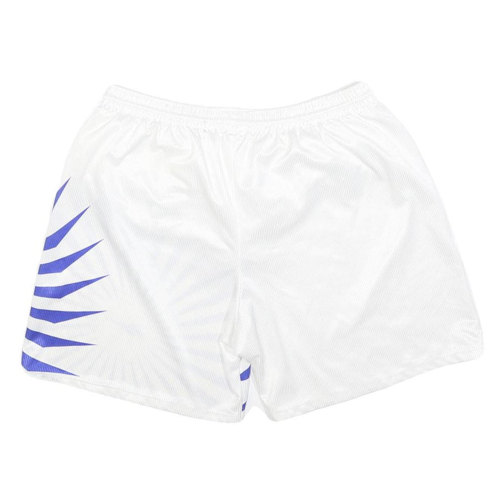 REEBOK Mens Shorts White Blue Sunburst Print M W28 Sports Casual Activewear