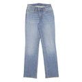 LEVI'S Womens Classic Blue Denim Straight Cotton Blend Zip W27 L32 Authentic