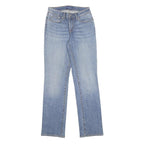 LEVI'S Womens Classic Blue Denim Straight Cotton Blend Zip W27 L32 Authentic