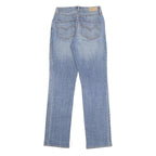 LEVI'S Womens Classic Blue Denim Straight Cotton Blend Zip W27 L32 Authentic