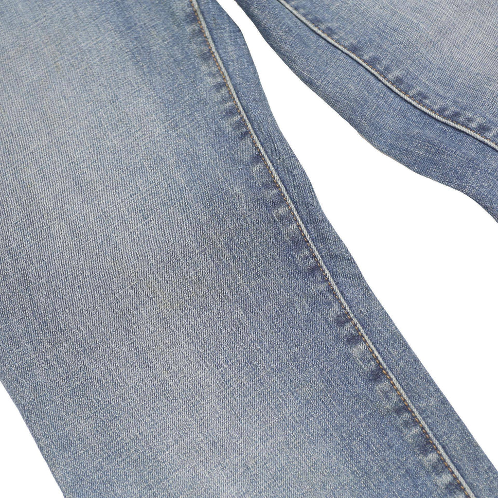 LEVI'S Womens Classic Blue Denim Straight Cotton Blend Zip W27 L32 Authentic