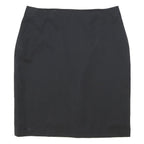 REISS Womens Black Pencil Knee Length Polyester Blend Skirt UK 14 Classic