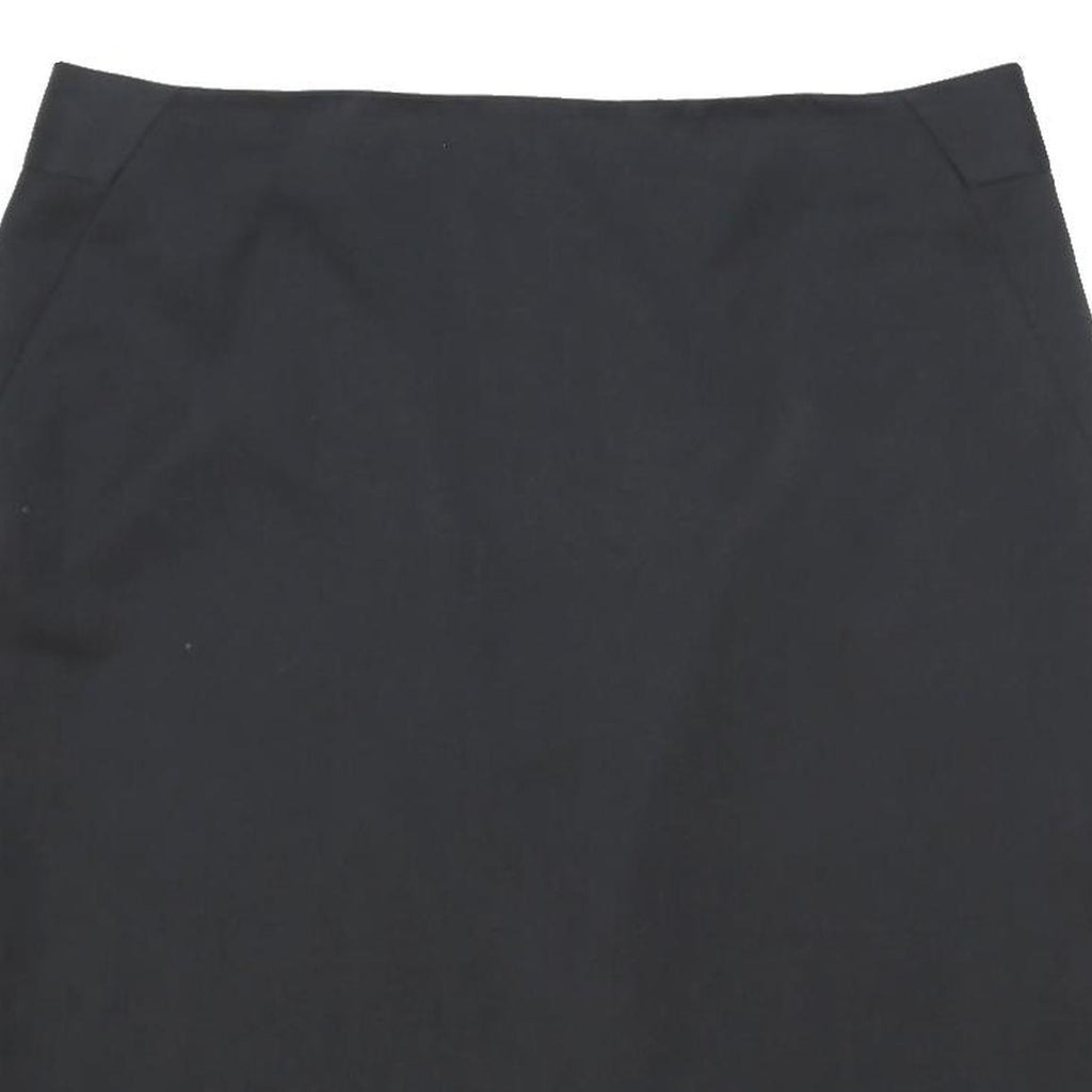 REISS Womens Black Pencil Knee Length Polyester Blend Skirt UK 14 Classic