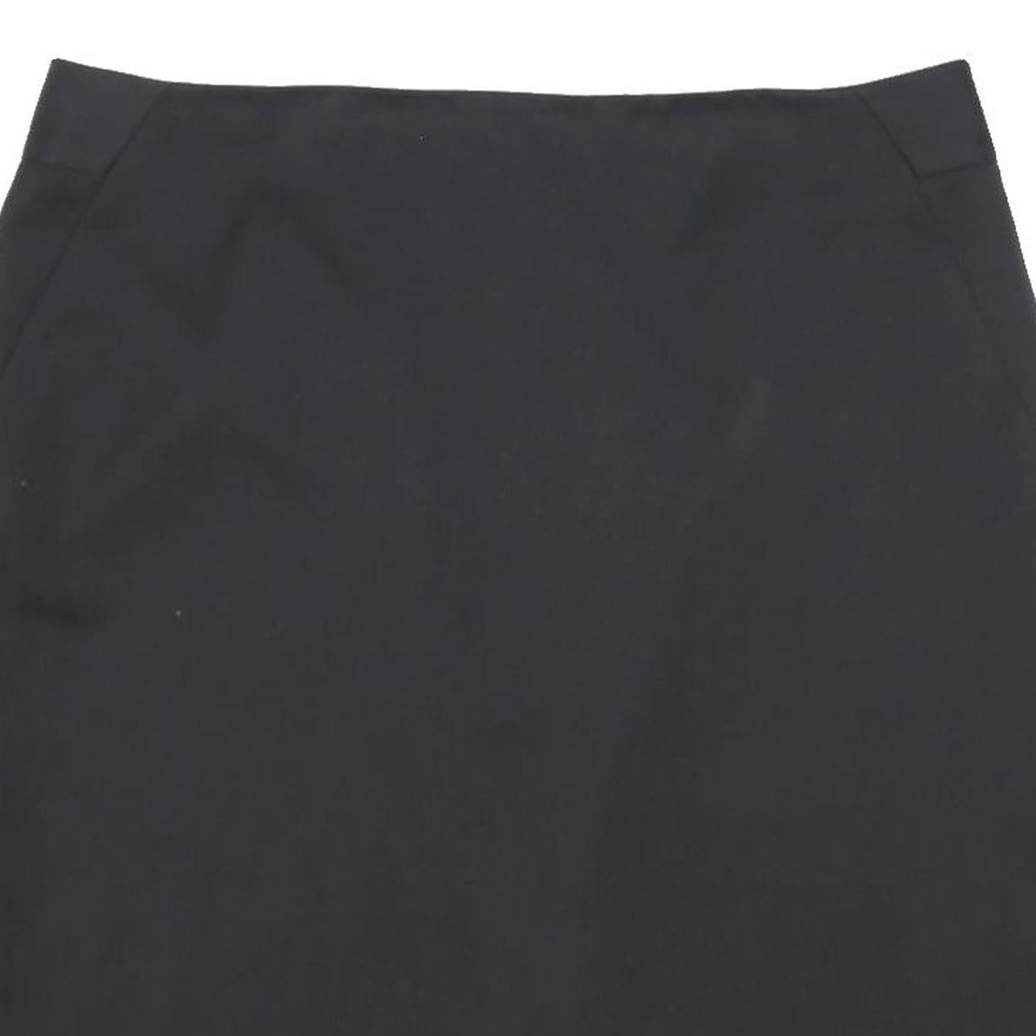 REISS Womens Black Pencil Knee Length Polyester Blend Skirt UK 14 Classic