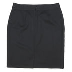 REISS Womens Black Pencil Knee Length Polyester Blend Skirt UK 14 Classic