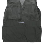 DOGGER Mens Black Safari Vest XS Polyester Blend Mesh Zip Outdoor Utility Jacket