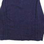 POLO RALPH LAUREN Boys Navy Blue Pullover Plain Crew Neck Cotton L Jumper