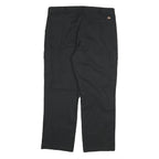 DICKIES Mens Cotton Blend Black Regular Straight Trousers W38 L29 Workwear Zip