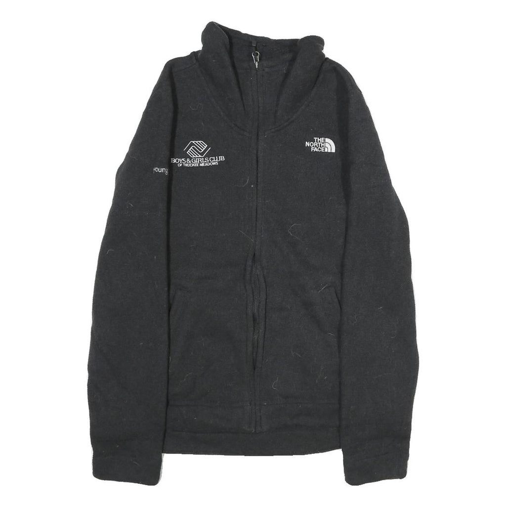 THE NORTH FACE Womens Black Zip Jacket Size M Polyester Plain Outdoor Winter