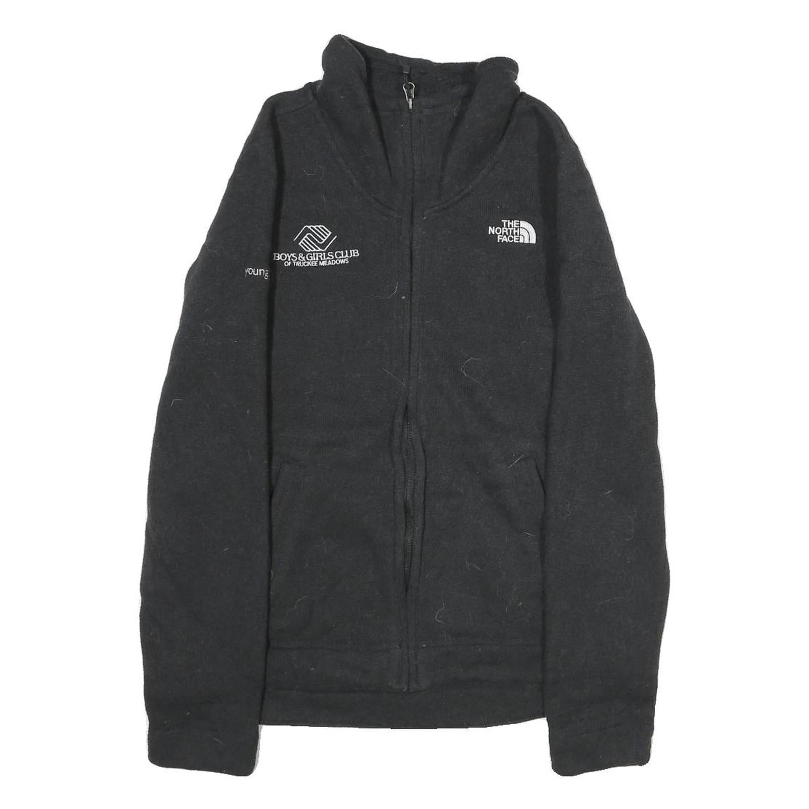 THE NORTH FACE Womens Black Zip Jacket Size M Polyester Plain Outdoor Winter