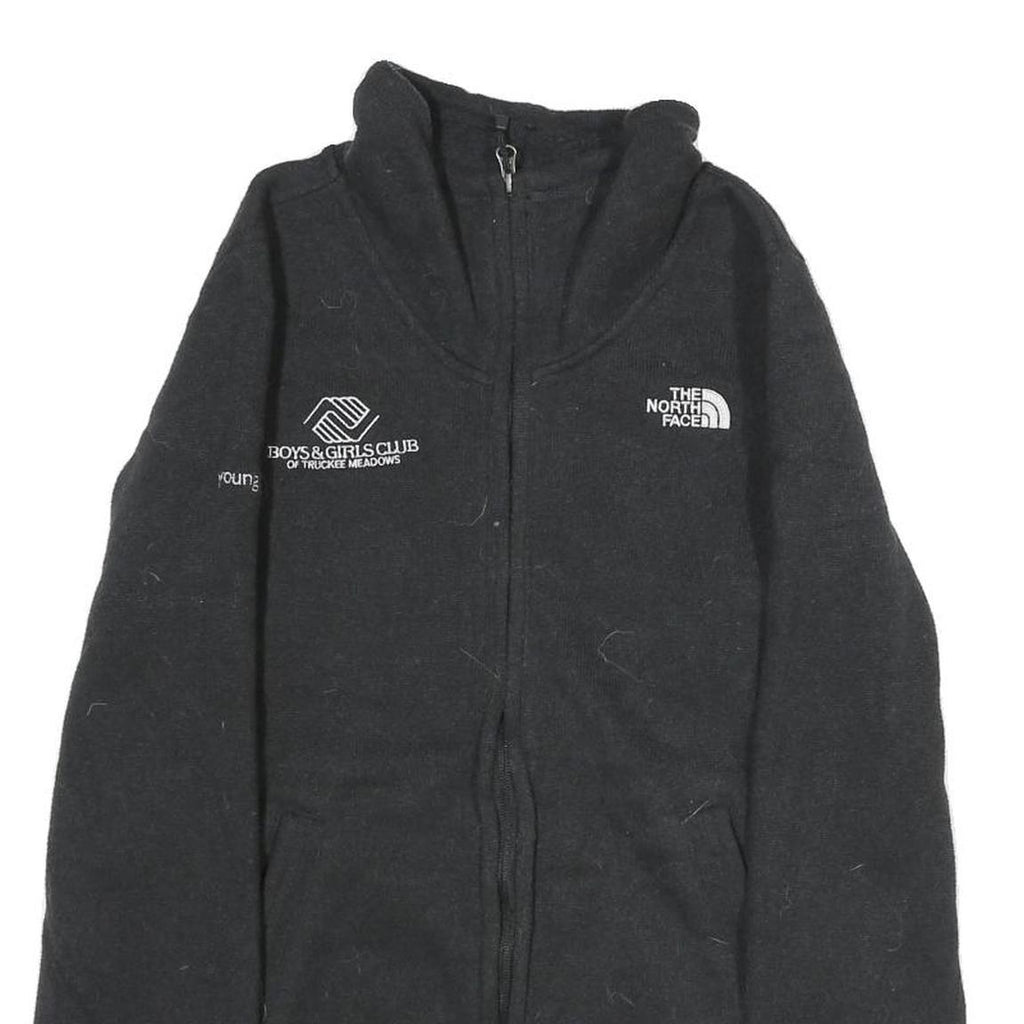 THE NORTH FACE Womens Black Zip Jacket Size M Polyester Plain Outdoor Winter