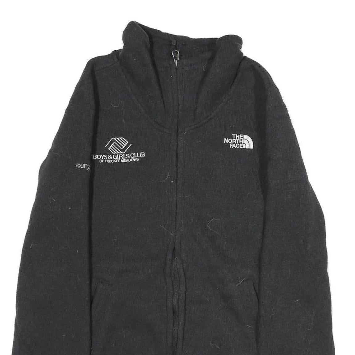 THE NORTH FACE Womens Black Zip Jacket Size M Polyester Plain Outdoor Winter