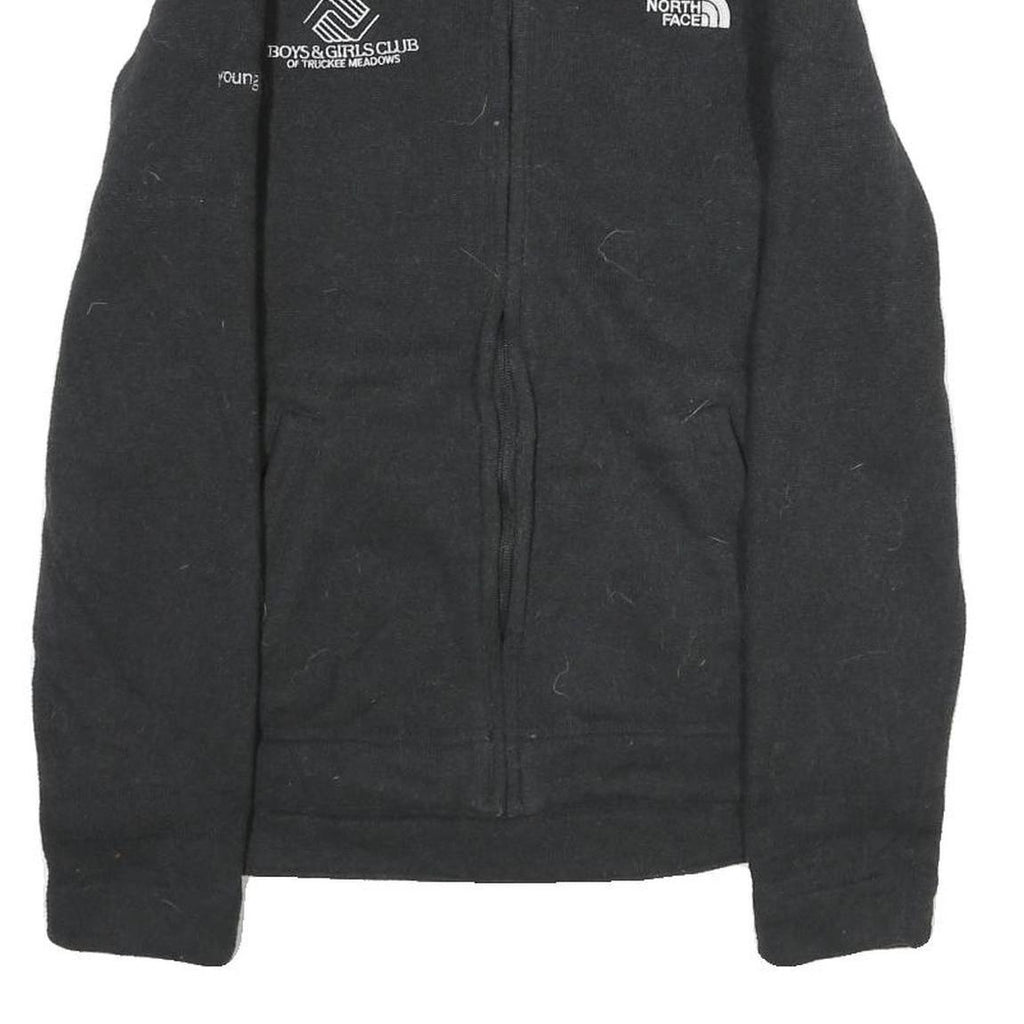 THE NORTH FACE Womens Black Zip Jacket Size M Polyester Plain Outdoor Winter