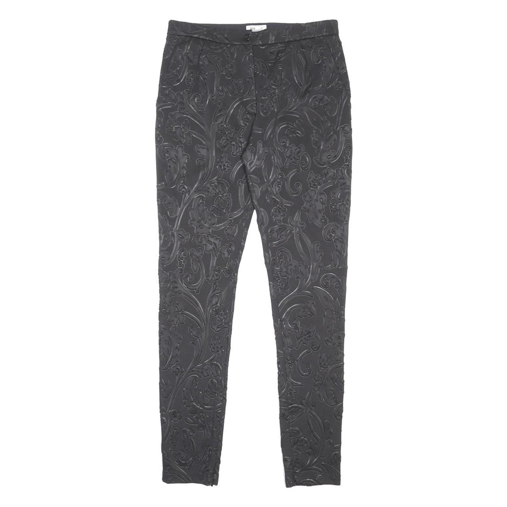 BAUM UND PFERDGARTEN Womens Polyester Black Slim Slim Trousers W30 L31 Floral