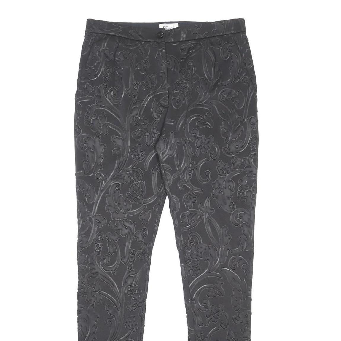 BAUM UND PFERDGARTEN Womens Polyester Black Slim Slim Trousers W30 L31 Floral