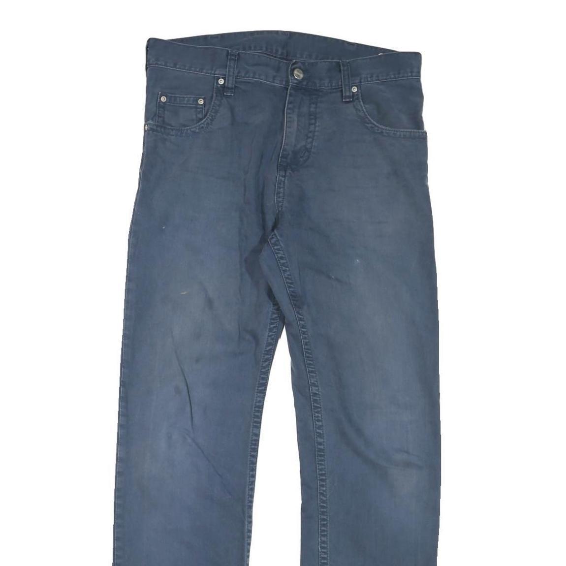 CARHARTT Mens Regular Fit Blue Denim Jeans W32 L31 Classic Cotton Blend Zip