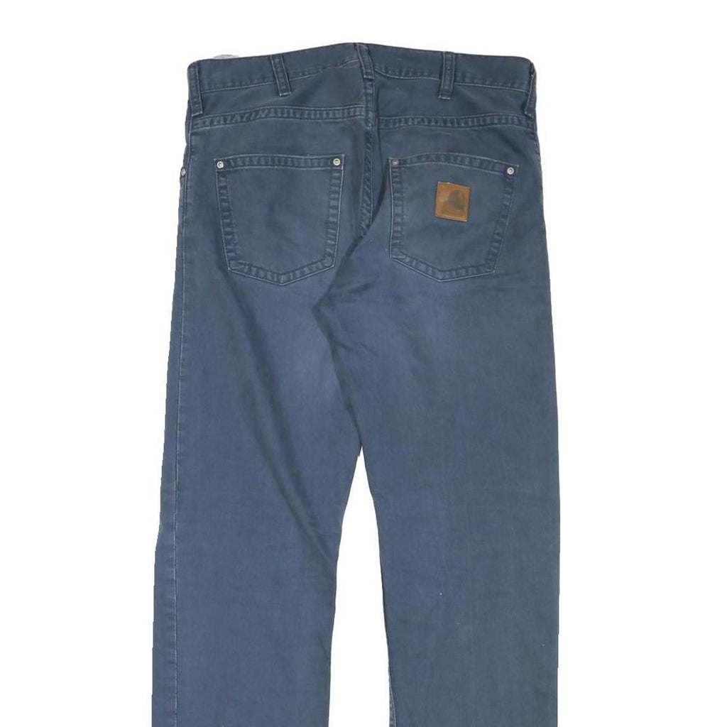 CARHARTT Mens Regular Fit Blue Denim Jeans W32 L31 Classic Cotton Blend Zip
