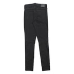 LEVI'S Womens 311 BIG E Slim Black Denim Jeans W28 L32 Classic Cotton Blend Zip