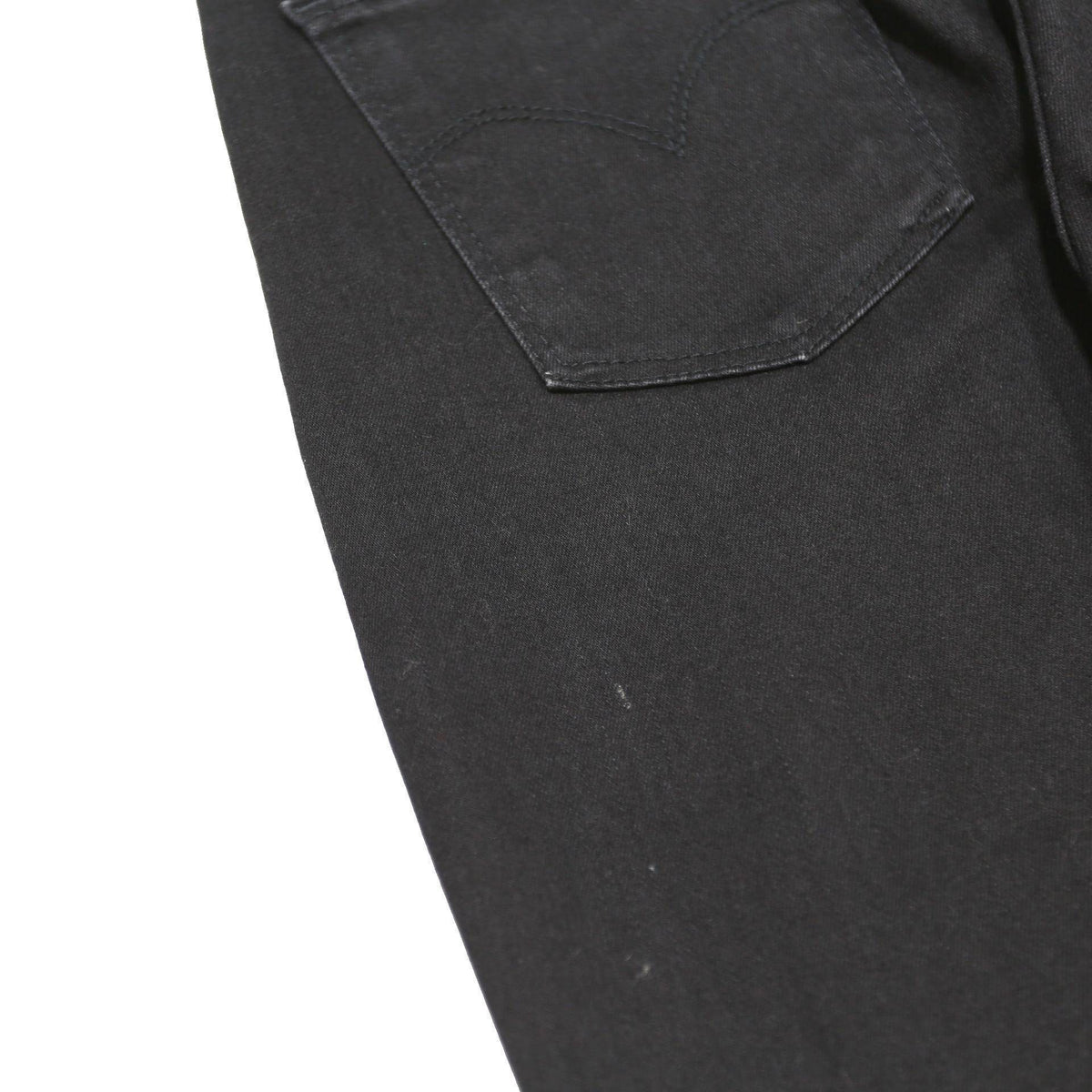 LEVI'S Womens 311 BIG E Slim Black Denim Jeans W28 L32 Classic Cotton Blend Zip