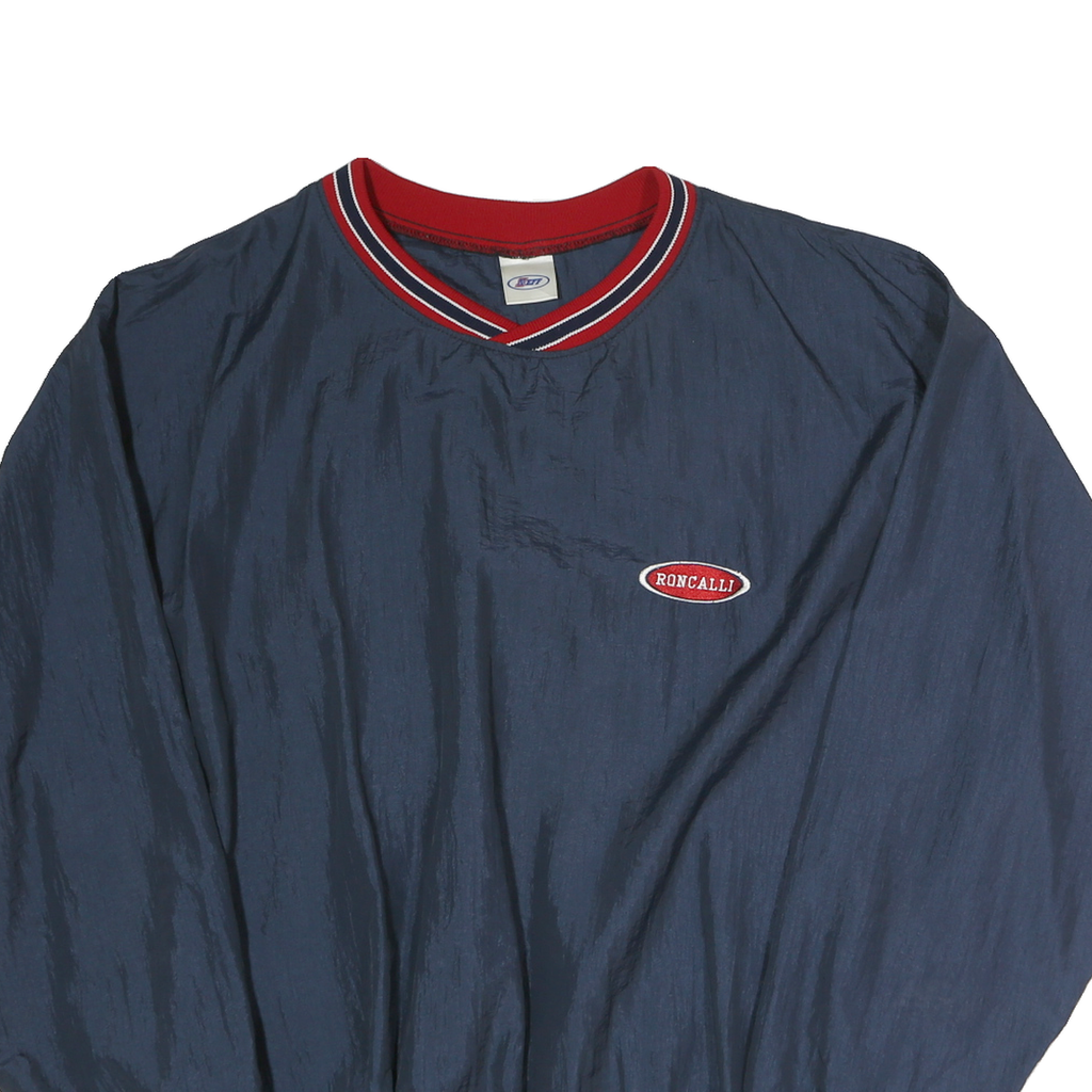 NEFF Mens Blue Crew Neck M Roncalli Logo Sweatshirt Pullover Sports Casual