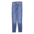 LEVI'S Womens Slim Blue Skinny Denim Medium W25 L27 Zip Cotton Blend Jeans