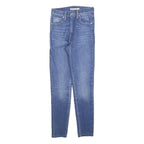 LEVI'S Womens Slim Blue Skinny Denim Medium W25 L27 Zip Cotton Blend Jeans