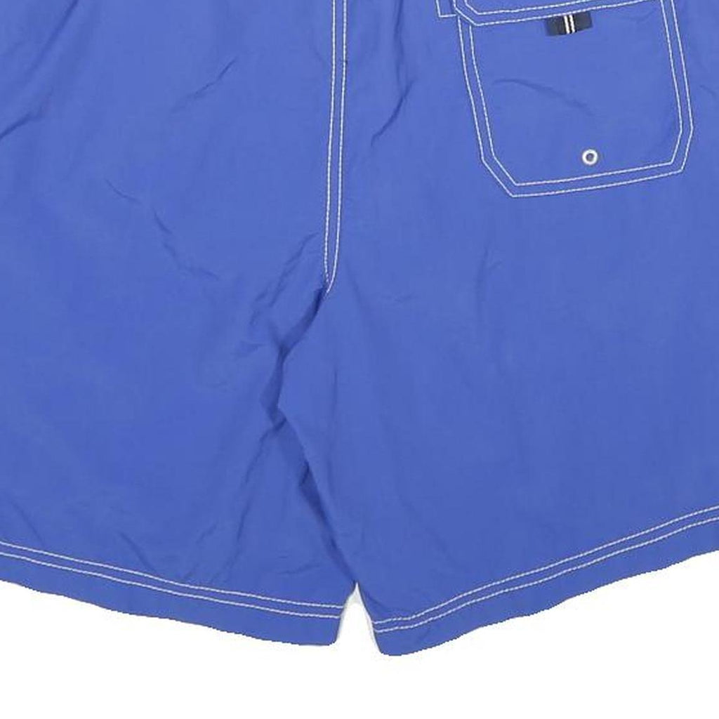 NAUTICA Mens Shorts Blue Casual Swimwear M W28 Drawstring Logo Embroidered