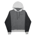 CHAMPION Mens Grey & Black Colourblock Pullover Hoodie M Cotton Blend Casual