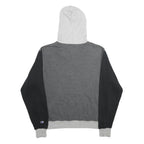 CHAMPION Mens Grey & Black Colourblock Pullover Hoodie M Cotton Blend Casual