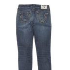TRUE RELIGION Womens Jeans Blue Regular Skinny Denim Medium W25 L32 Classic Zip