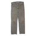 CARHARTT Mens Jeans Grey Regular Straight Denim W32 L29 Workwear Durable