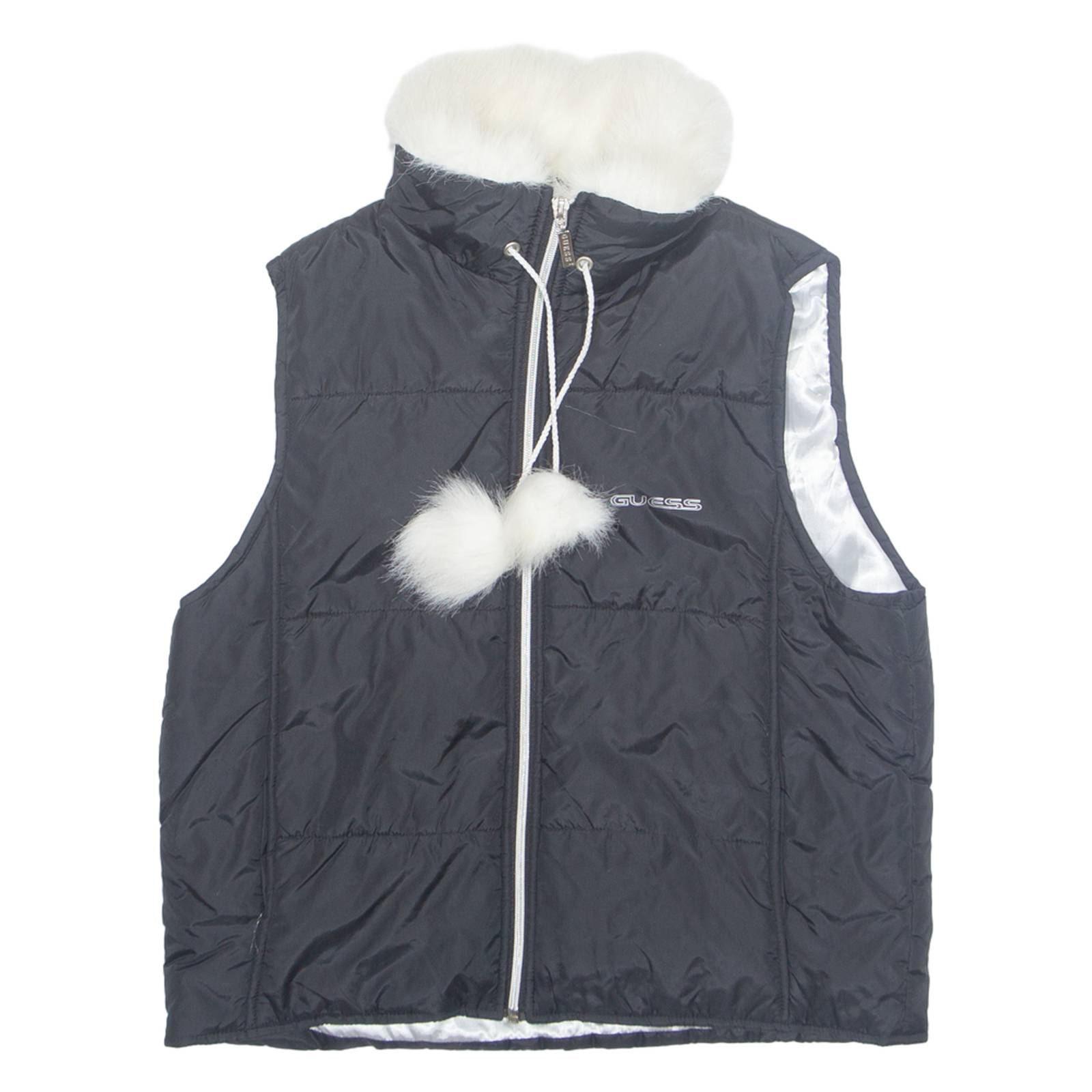 GUESS Womens Puffer Gilet Black M