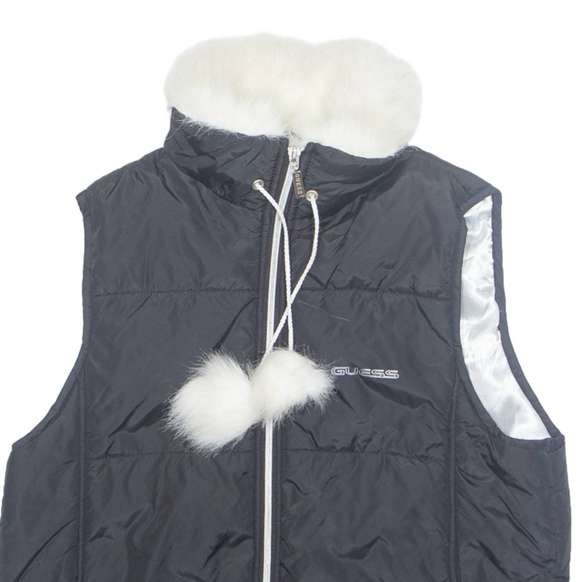 GUESS Womens Puffer Gilet Black M