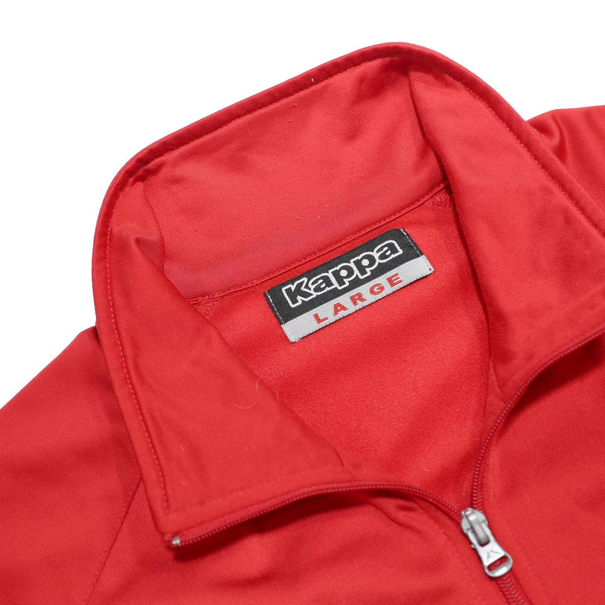 KAPPA Mens Red Jacket Polyester L Sport Zip Track Top L Casual Activewear