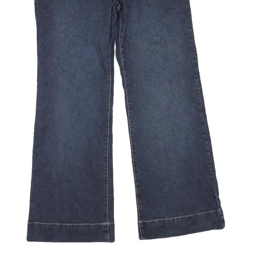 Womens Blue Regular Fit Straight Cotton Blend Jeans W32 L31 Casual Wear