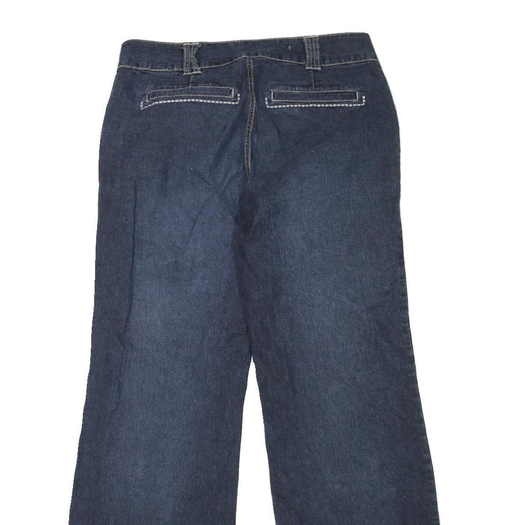 Womens Blue Regular Fit Straight Cotton Blend Jeans W32 L31 Casual Wear