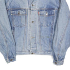 LEVI'S Mens Blue Denim Cotton Button Jacket M Classic Casual Retro Vintage