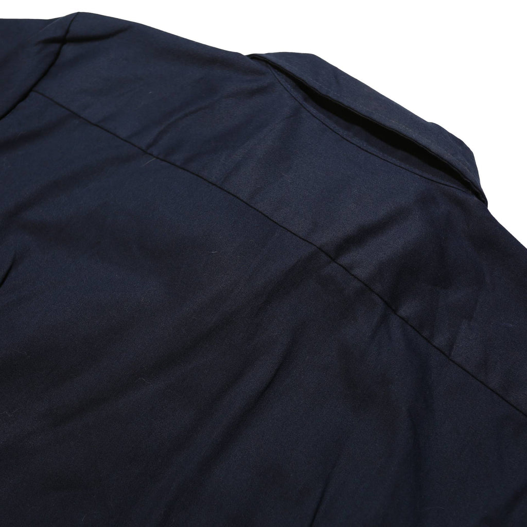 DICKIES Boys Navy Blue Cotton Short Sleeve Shirt XL Workwear Button-Up