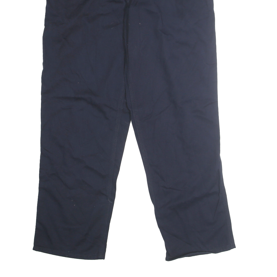 CARHARTT Mens Cotton Blend Navy Regular Fit Straight Leg Trousers W32 L30 Work