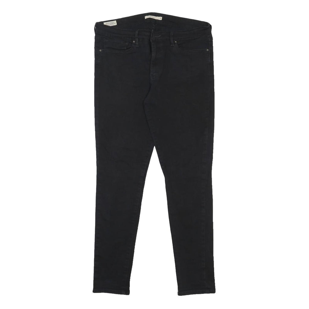 LEVI'S 711 BIG E Womens Jeans Black Slim Skinny Denim W31 L30 Classic Cotton
