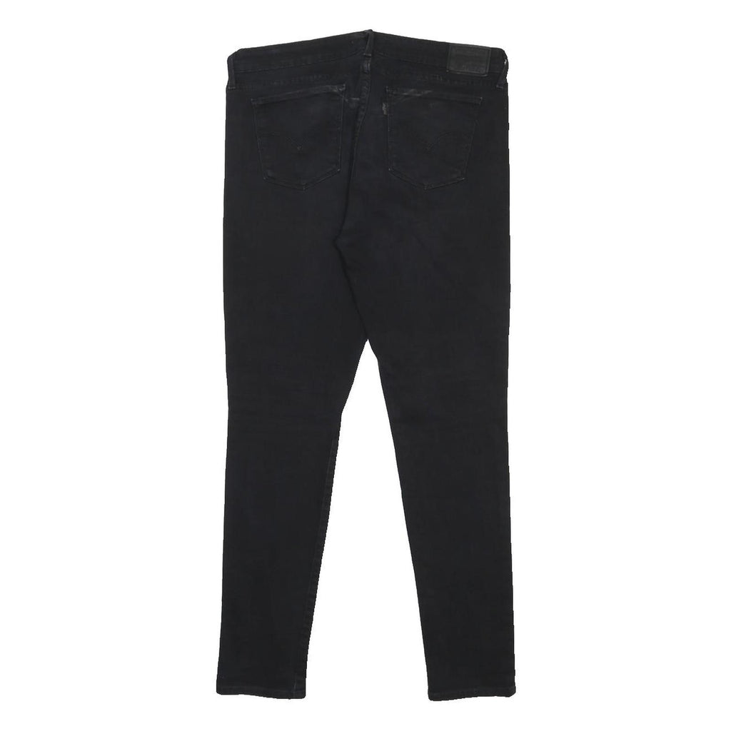LEVI'S 711 BIG E Womens Jeans Black Slim Skinny Denim W31 L30 Classic Cotton