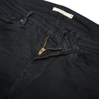LEVI'S 711 BIG E Womens Jeans Black Slim Skinny Denim W31 L30 Classic Cotton