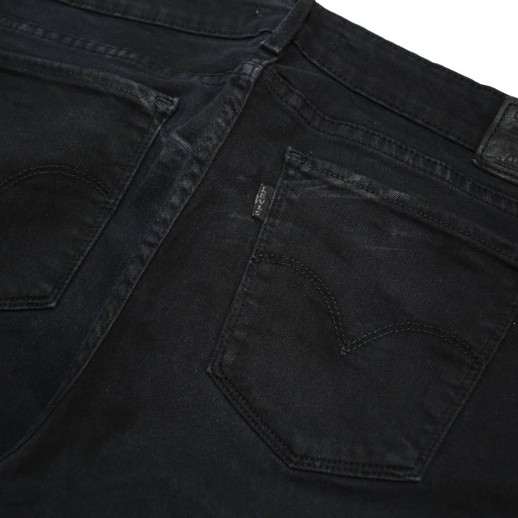 LEVI'S 711 BIG E Womens Jeans Black Slim Skinny Denim W31 L30 Classic Cotton